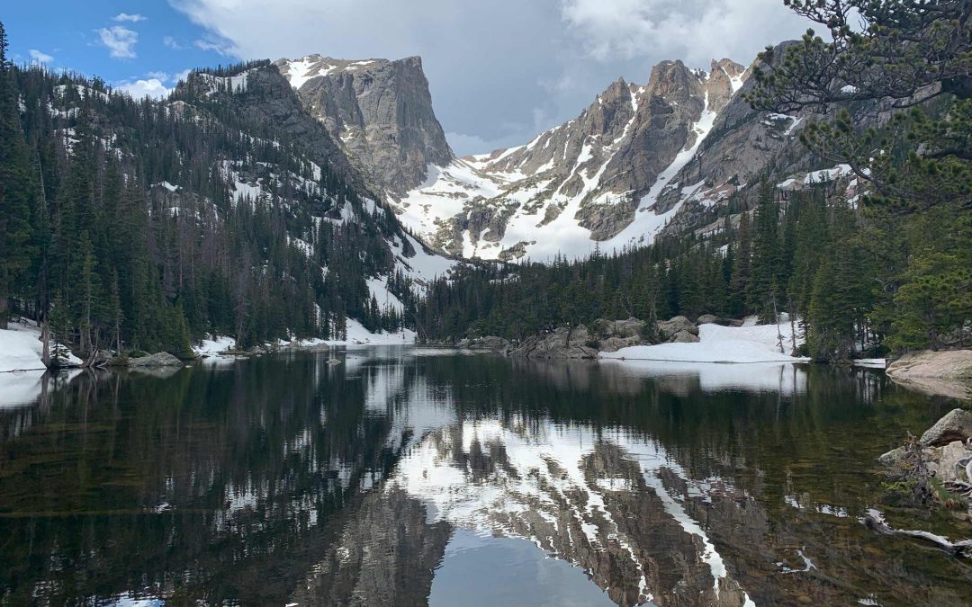 Nymph Lake, Dream Lake, and Emerald Lake