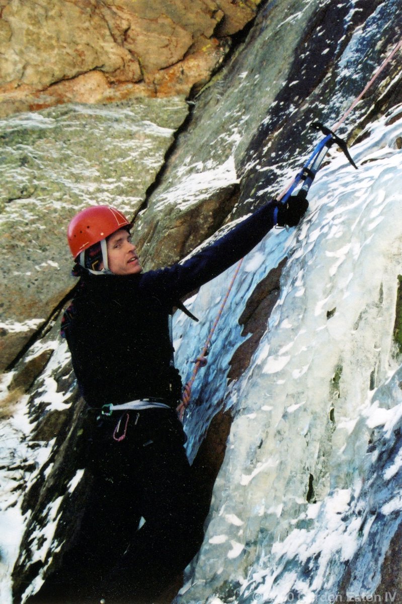 Michael Sharp Ice Climbing