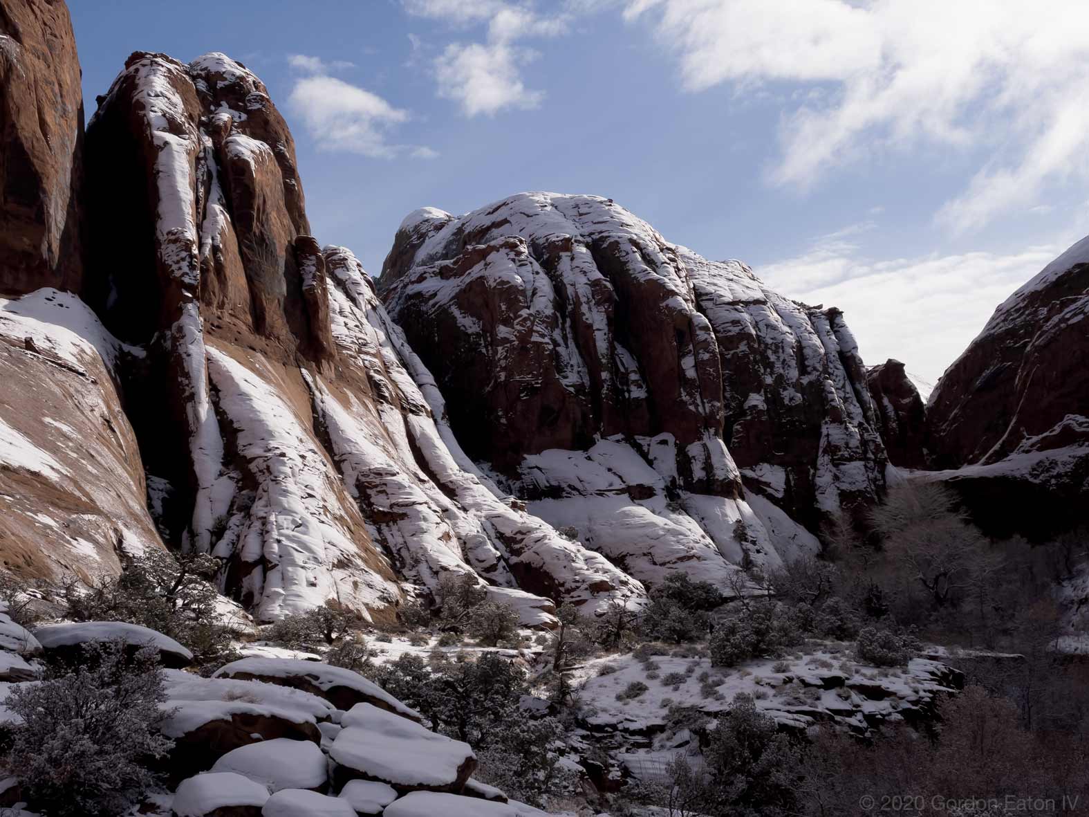 Snow covered mountains