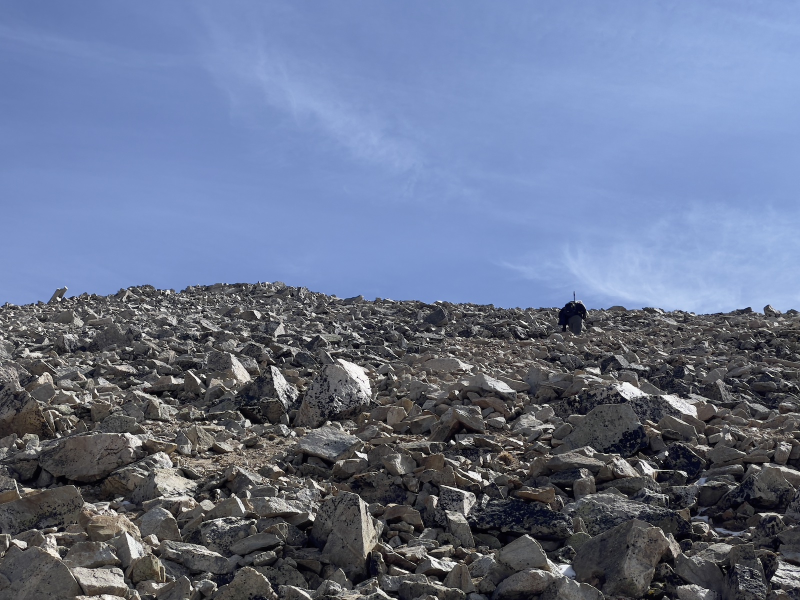 Looking up at Katt, 13,600feet