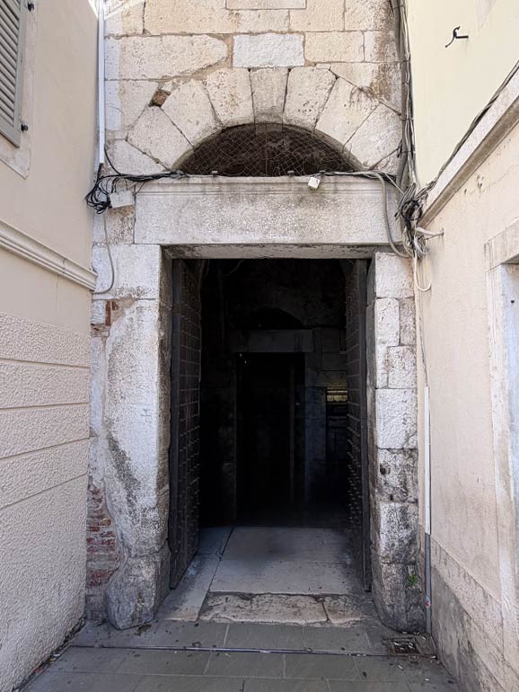 Bronze Gate at Diocletian's Palace. Called the Porta Meridionalis.
