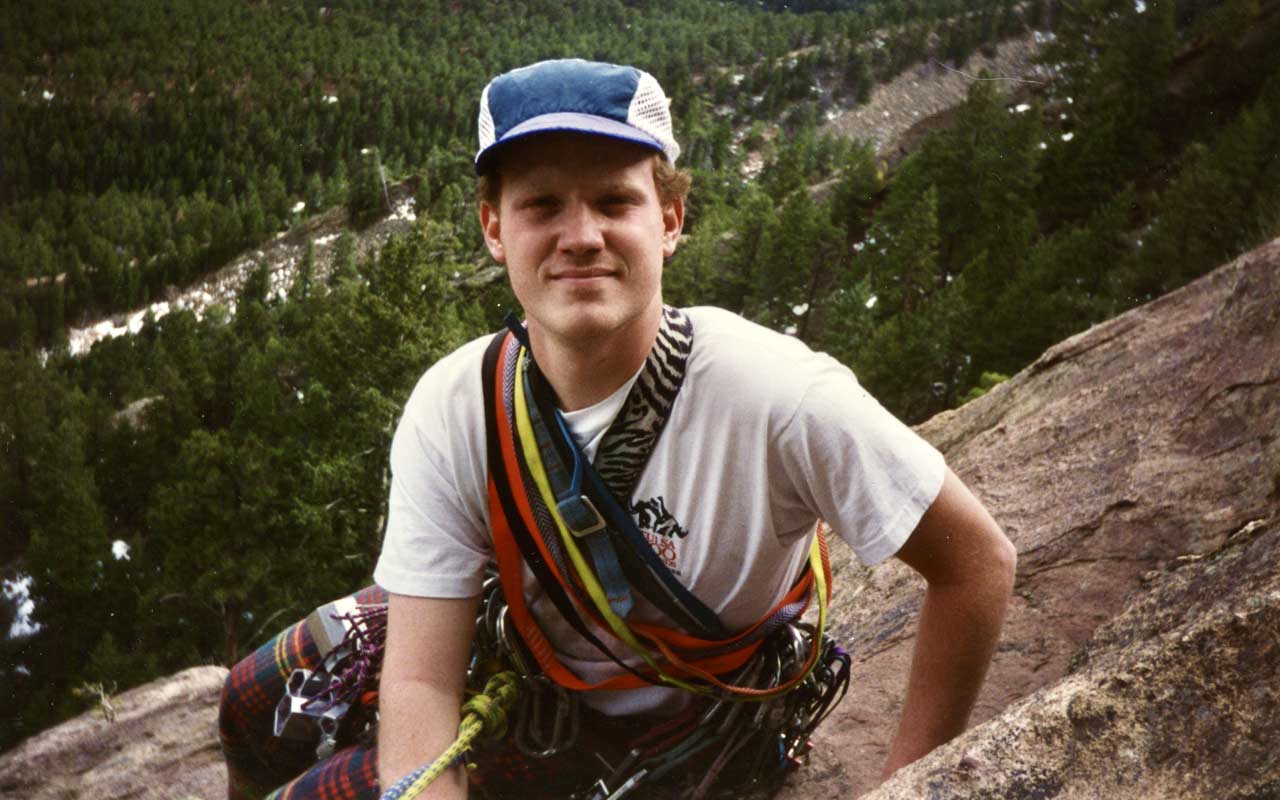 Climbing on the First Flatiron 1995 Climbing on the First Flatiron 1995