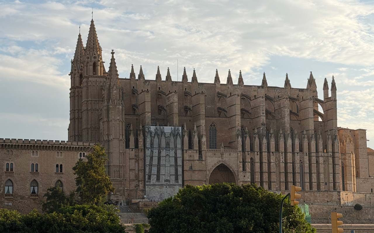 Palma Cathedral Looking at the side of the Palma Cathedral