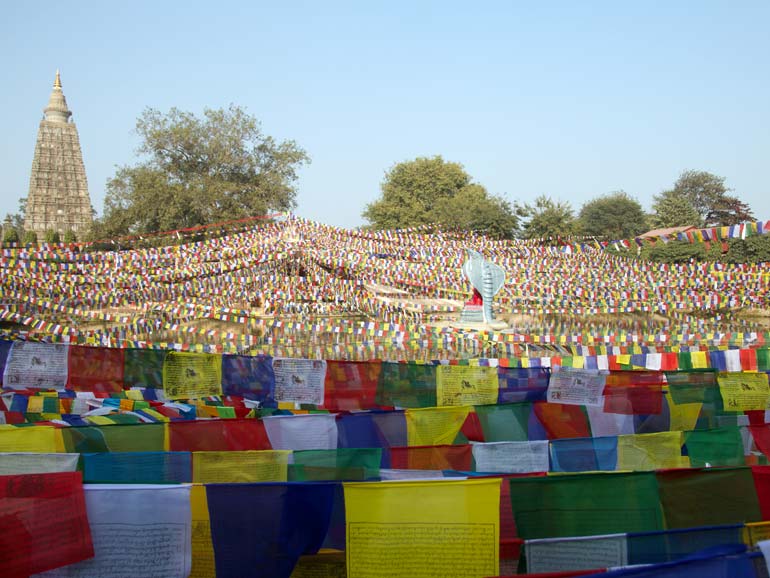 Prayers Flags in Bodh Gaya India