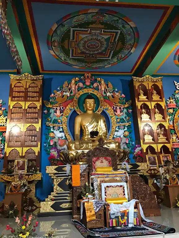 Buddha Statue Inside Ngagyur Palyul Temple