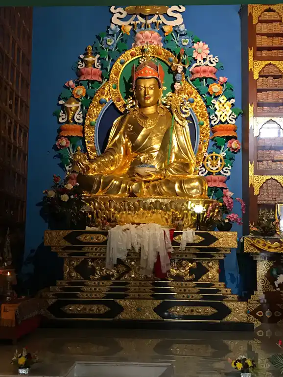 Golden Guru Rinpoche Statue Bodh Gaya, India