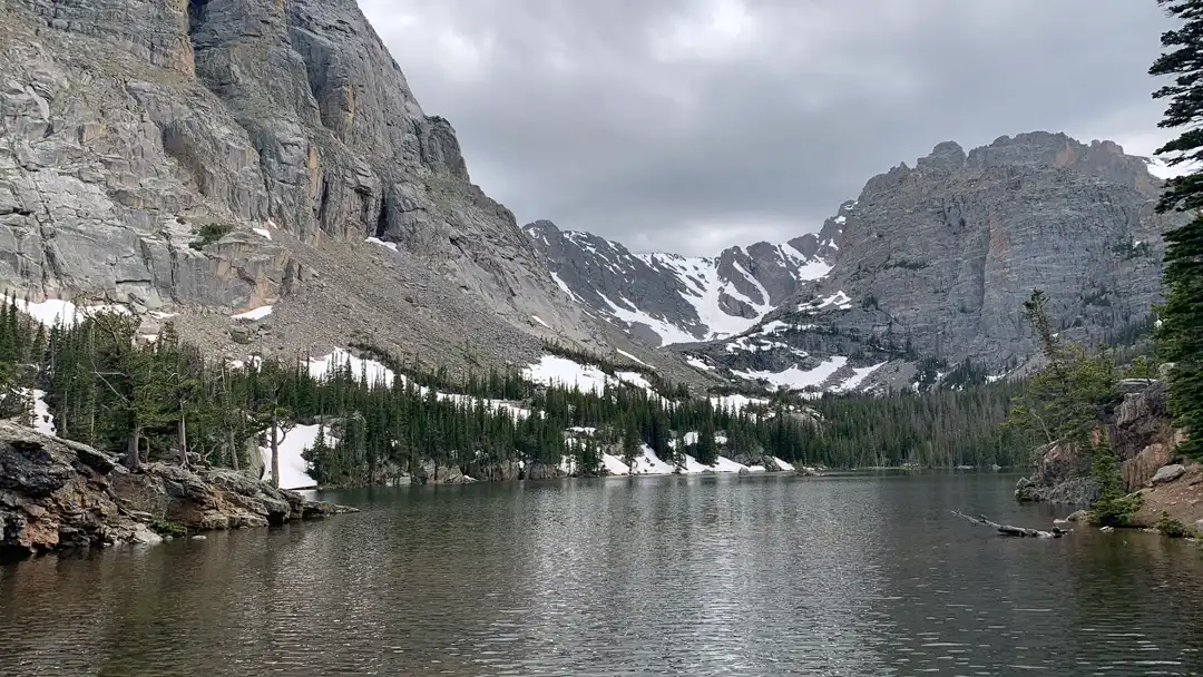 Hike to The Loch Vale lake in Rocky Mountain National Park