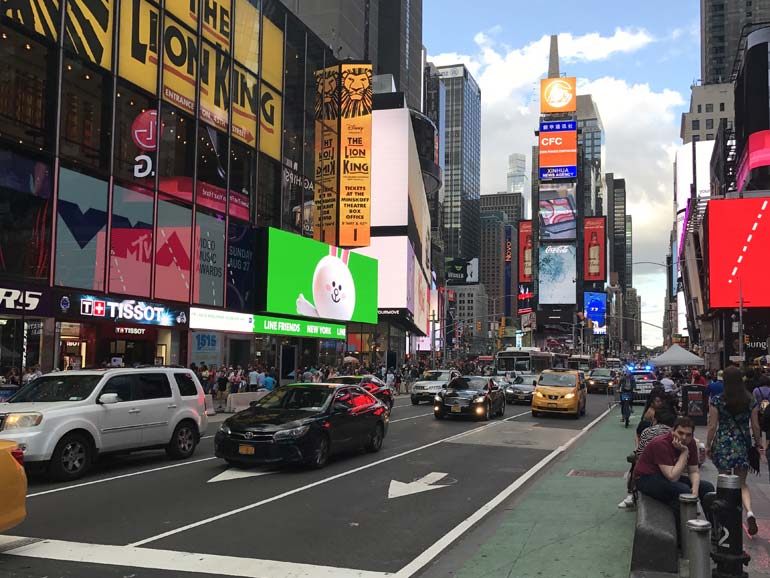 Times Square in New York City