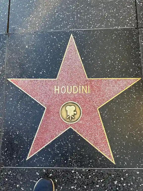Houdini star on the Hollywood Walk of Fame